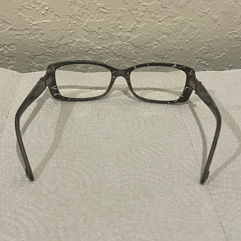 Bvlgari 5134 54016 135 Black Marbleized Eyeglasses Frames Italy Women JEWELED